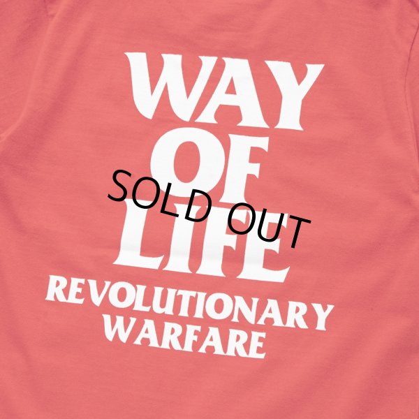 画像2: RATS/BOX LOGO WAY OF LIFE TEE（RED）［プリントT-24秋冬］ (2)