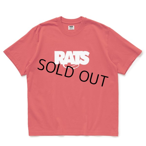画像1: RATS/BOX LOGO WAY OF LIFE TEE（RED）［プリントT-24秋冬］ (1)