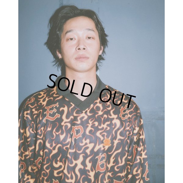 画像4: BlackEyePatch/FLAME PATTERNED GAME SHIRT（MULTI） (4)