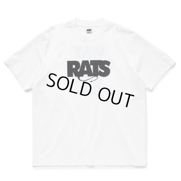 画像1: RATS/BOX LOGO WAY OF LIFE TEE（WHITE）［プリントT-24秋冬］ (1)