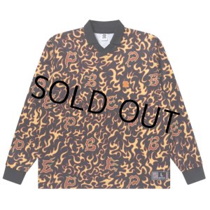 画像: BlackEyePatch/FLAME PATTERNED GAME SHIRT（MULTI）