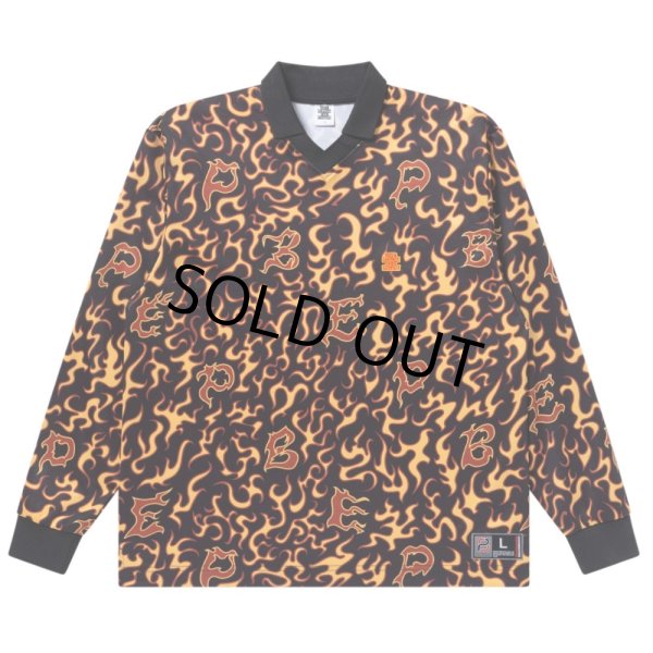 画像1: BlackEyePatch/FLAME PATTERNED GAME SHIRT（MULTI） (1)