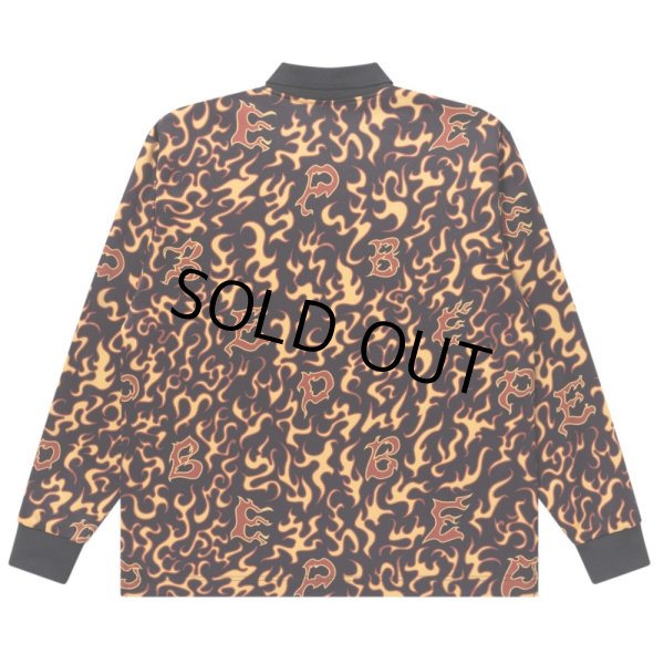 画像2: BlackEyePatch/FLAME PATTERNED GAME SHIRT（MULTI） (2)
