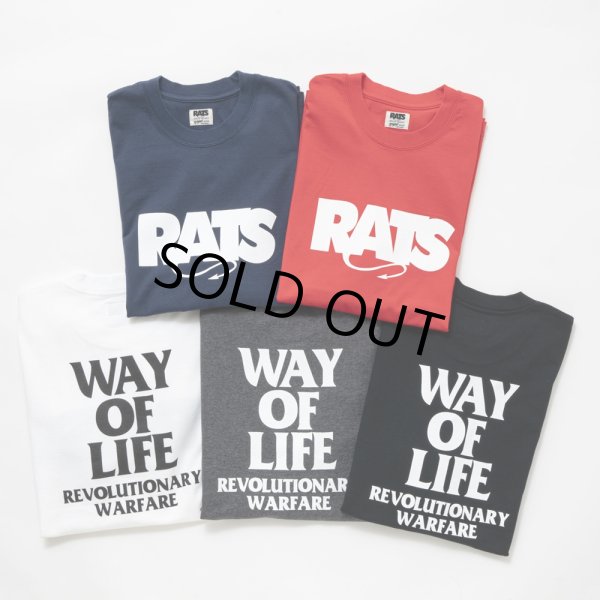 画像2: RATS/BOX LOGO WAY OF LIFE TEE（BLACK）［プリントT-24秋冬］ (2)