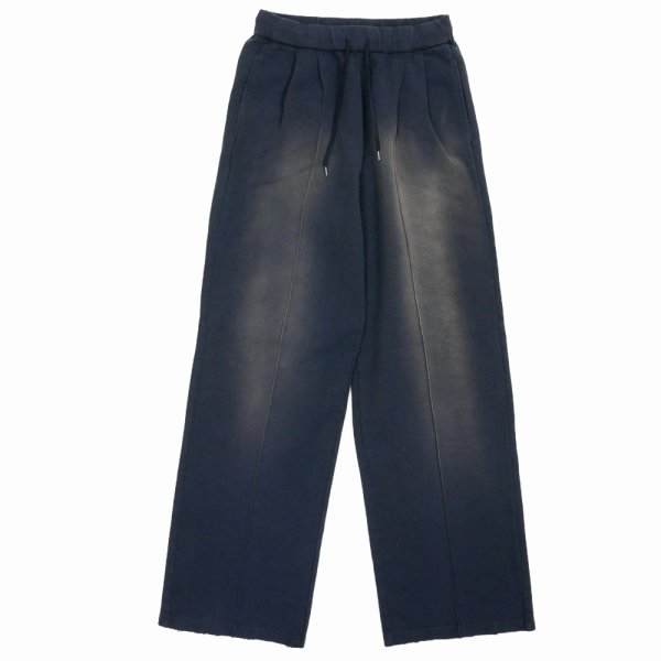 画像1: 【30%OFF】DAIRIKU/Waterproof Sunburn Sweater Pants（Vintage Navy）［ワイドスウェットパンツ-24秋冬］ (1)