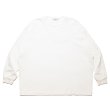 画像1: COOTIE PRODUCTIONS/Oversized L/S Tee（Embroidery）（White）［オーバーサイズ刺繍長袖T-24秋冬］ (1)