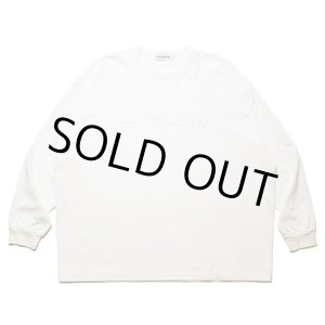 画像: COOTIE PRODUCTIONS/Oversized L/S Tee（Embroidery）（White）［オーバーサイズ刺繍長袖T-24秋冬］