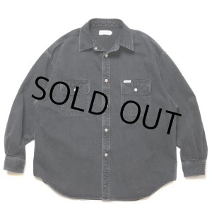 画像: COOTIE PRODUCTIONS/10.5oz Denim L/S Work Shirt（Black Fade）［デニムワークシャツ-24秋冬］