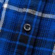 画像5: RATS/COTTON FLANNEL BLUE CHECK SHIRT（BLUE CHECK）［フランネルチェックシャツ-24秋冬］ (5)