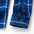画像7: RATS/COTTON FLANNEL BLUE CHECK SHIRT（BLUE CHECK）［フランネルチェックシャツ-24秋冬］ (7)
