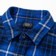 画像3: RATS/COTTON FLANNEL BLUE CHECK SHIRT（BLUE CHECK）［フランネルチェックシャツ-24秋冬］ (3)