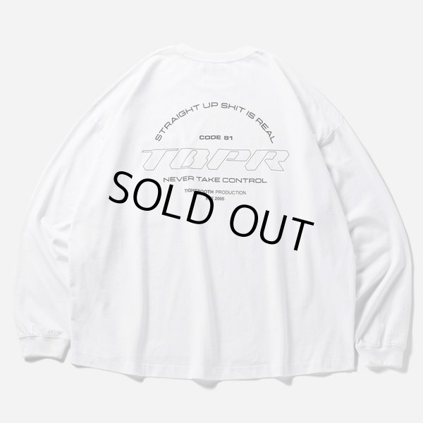 画像2: 【30%OFF】TIGHTBOOTH/STRAIGHT UP L/S T-SHIRT（White）［プリント長袖ポケT-24秋冬］ (2)