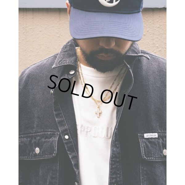 画像3: COOTIE PRODUCTIONS/10.5oz Denim L/S Work Shirt（Black Fade）［デニムワークシャツ-24秋冬］ (3)