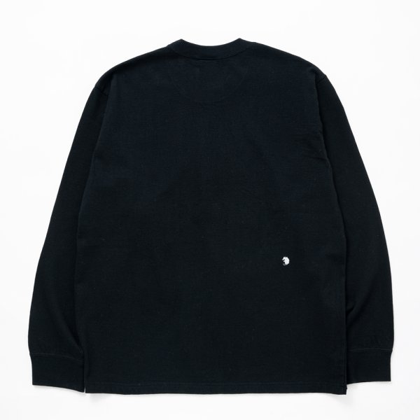画像2: RATS/EMBLEM LOGO L/S TEE（BLACK）［プリント長袖T-24秋冬］ (2)