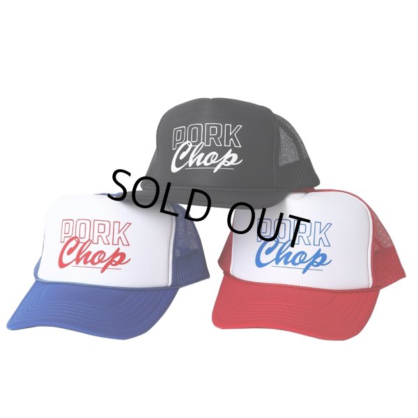 画像5: PORKCHOP/MASA SCULP MESH CAP B（RED）［メッシュキャップ-24秋冬］ (5)