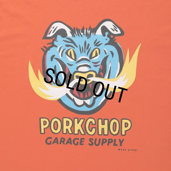 画像3: PORKCHOP/MASA SCULP L/S TEE A（ORANGE）［プリント長袖T-24秋冬］ (3)