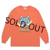画像: PORKCHOP/MASA SCULP L/S TEE A（ORANGE）［プリント長袖T-24秋冬］