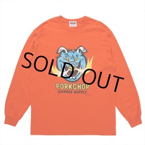 画像: PORKCHOP/MASA SCULP L/S TEE A（ORANGE）［プリント長袖T-24秋冬］