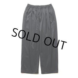 画像: COOTIE PRODUCTIONS/Polyester Twill 2 Tuck Track Pants（Black）［2タックトラックパンツ-24秋冬］