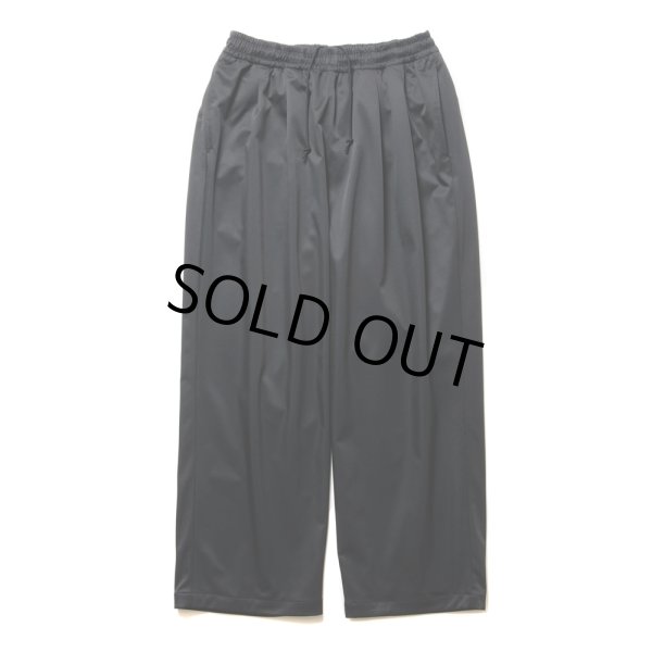 画像1: COOTIE PRODUCTIONS/Polyester Twill 2 Tuck Track Pants（Black）［2タックトラックパンツ-24秋冬］ (1)