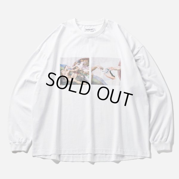画像1: TIGHTBOOTH/PASS THE PIE L/S T-SHIRT（White）［プリント長袖T-24秋冬］ (1)