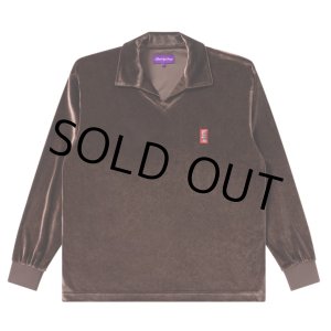 画像: BlackEyePatch/SMALL HWC COLLARED VELOUR PULLOVER（BROWN）