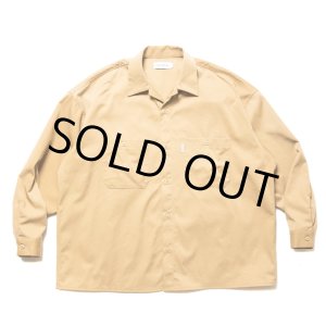 画像: COOTIE PRODUCTIONS/Nylon Chino Cloth L/S Work Shirt（Beige）［ナイロンチノクロスワークシャツ-24秋冬］