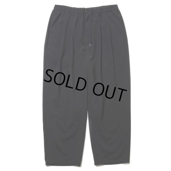 画像1: COOTIE PRODUCTIONS/PLAIN T/W 2 Tuck Easy Pants（Black）［プレーンT/Wツータックイージーパンツ-24秋冬］ (1)