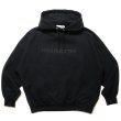 画像1: COOTIE PRODUCTIONS/Open End Yarn Sweat Hoodie（Embroidery）（Black）［スウェットフーディー-24秋冬］ (1)