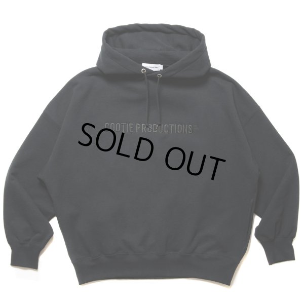 画像1: COOTIE PRODUCTIONS/Open End Yarn Sweat Hoodie（Embroidery）（Black）［スウェットフーディー-24秋冬］ (1)
