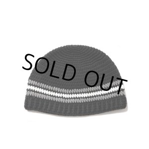 画像: COOTIE PRODUCTIONS/Crochet Cuffless Beanie（Black Line）［カフレスビーニー-24秋冬］