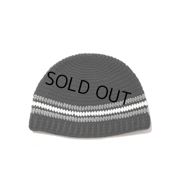 画像1: COOTIE PRODUCTIONS/Crochet Cuffless Beanie（Black Line）［カフレスビーニー-24秋冬］ (1)