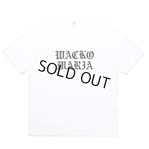 画像1: WACKO MARIA/WASHED HEAVY WEIGHT T-SHIRT（WHITE）［プリントT-24秋冬］ (1)