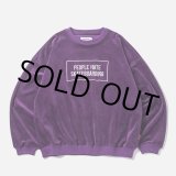 画像: 【30%OFF】TIGHTBOOTH/PEOPLE HATE SKATE VELOUR L/S（Purple）［ベロア長袖-24秋冬］