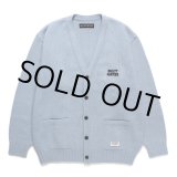 画像: WACKO MARIA/CLASSIC KNIT CARDIGAN（BLUE）［クラシックニットカーディガン-24秋冬］