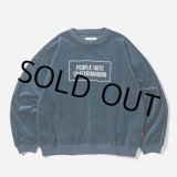 画像: 【30%OFF】TIGHTBOOTH/PEOPLE HATE SKATE VELOUR L/S（Navy）［ベロア長袖-24秋冬］