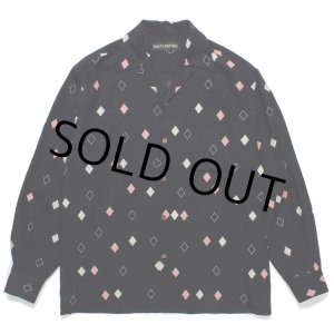 画像: WACKO MARIA/DIAMOND HAWAIIAN SHIRT（BLACK）［ダイヤモンドハワイアンシャツ-24秋冬］