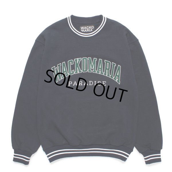 画像1: WACKO MARIA/HEAVY WEIGHT SWEAT SHIRT（NAVY）［クルーネックスウェット-24秋冬］ (1)