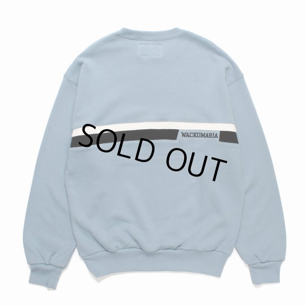画像2: WACKO MARIA/MIDDLE WEIGHT SWEAT SHIRT（BLUE）［クルーネックスウェット-24秋冬］ (2)