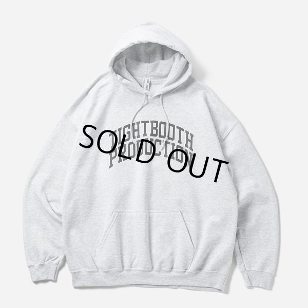 画像1: 【30%OFF】TIGHTBOOTH/COLLEGE HOODED SWEAT SHIRT（Ash）［プルオーバーパーカー-24秋冬］ (1)