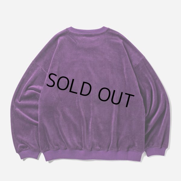画像2: 【30%OFF】TIGHTBOOTH/PEOPLE HATE SKATE VELOUR L/S（Purple）［ベロア長袖-24秋冬］ (2)