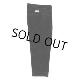 画像: WACKO MARIA/DOUBLE PLEATED CHINO TROUSERS（BLACK）［ツータックチノトラウザース-24秋冬］