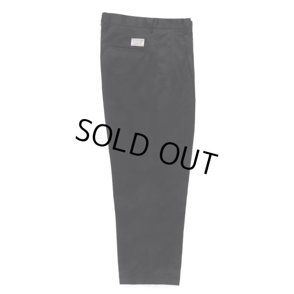 画像1: WACKO MARIA/DOUBLE PLEATED CHINO TROUSERS（BLACK）［ツータックチノトラウザース-24秋冬］ (1)