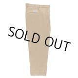 画像: WACKO MARIA/DOUBLE PLEATED CHINO TROUSERS（BEIGE）［ツータックチノトラウザース-24秋冬］