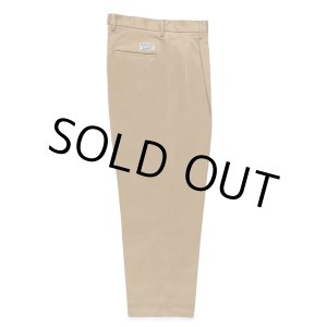 画像: WACKO MARIA/DOUBLE PLEATED CHINO TROUSERS（BEIGE）［ツータックチノトラウザース-24秋冬］