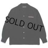 画像: WACKO MARIA/50'S OPEN COLLAR SHIRT（BLACK）［50'Sオープンカラーシャツ-24秋冬］