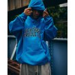 画像2: 【30%OFF】TIGHTBOOTH/COLLEGE HOODED SWEAT SHIRT（Blue）［プルオーバーパーカー-24秋冬］ (2)