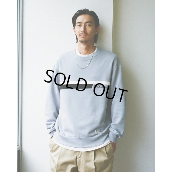 画像3: WACKO MARIA/MIDDLE WEIGHT SWEAT SHIRT（BLUE）［クルーネックスウェット-24秋冬］ (3)