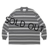 画像: COOTIE PRODUCTIONS/Border L/S Polo（Black）［ボーダー長袖ポロ-24秋冬］