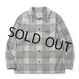 画像: 【30%OFF】CALEE/BLOCK CHECK OVER SIZE SHIRT JACKET（IVORY）［ブロックチェックオーバーサイズシャツJKT-24秋冬］